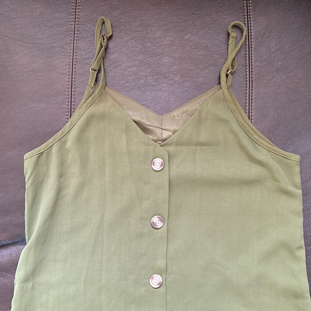 Green Slip Dress